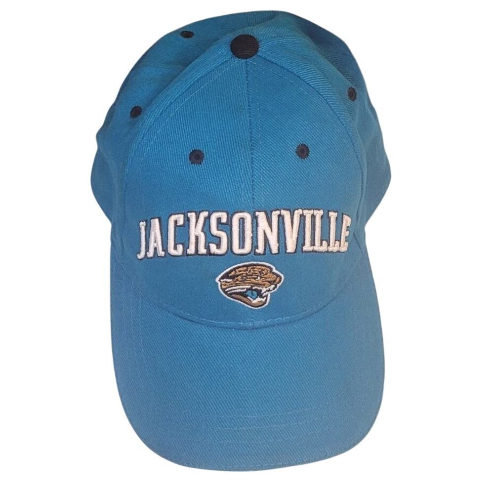 Jacksonville Jaguars Game Day Baseball Cap Vintage Logo Teal Strapback Hat Jags